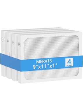 MERV 13 Dehumidifier Filter Replacement - 9x11x1, Compatible with Multiple